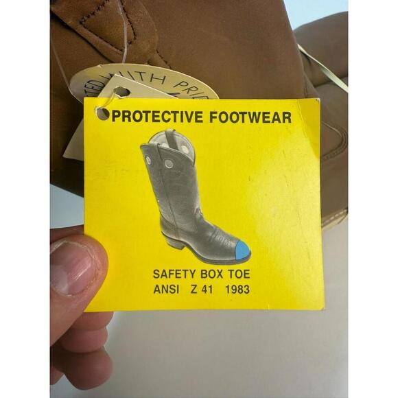 * NEW*Lehigh Leather Steel Toe Work Boots Size 7.5 Western Men’s - Picture 5 of 7